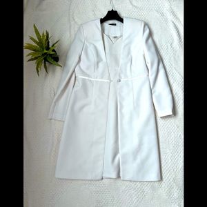 European Tailored Long Jacket & Dress Suit, 🌷 trim.  TWO PIECES NEW NEVER USED